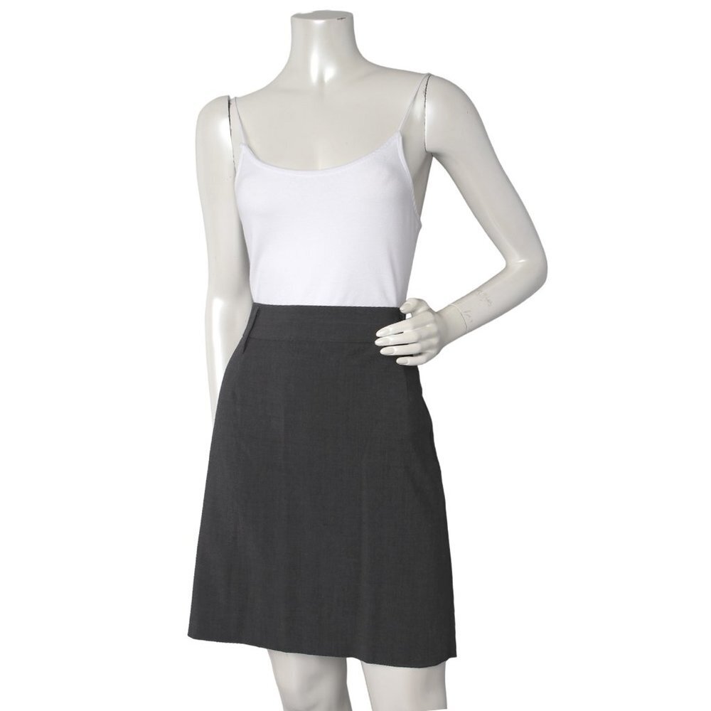 Alfani Pencil Business Skirt Above the Knee Suit Work Wear Classic Lined Grey 12